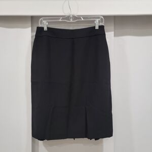 Ann Taylor Black Tailored Pencil Skirt